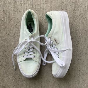 Vans Lime Green Laceup Sneakers Womens size 6
